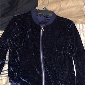 Navy Blue Bomber Jacket